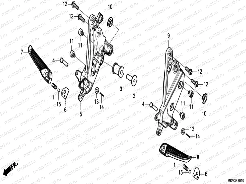 F-30-10 PILLION STEP