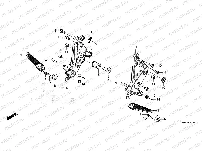 F-30-10 PILLION STEP