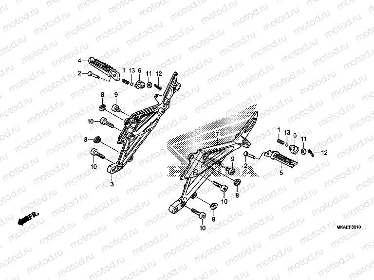 F-30-10 PILLION STEP