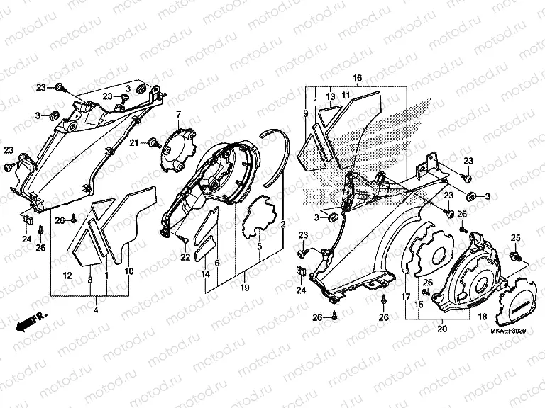 F-30-20 STEP PANEL / ENGINE SIDE COVER