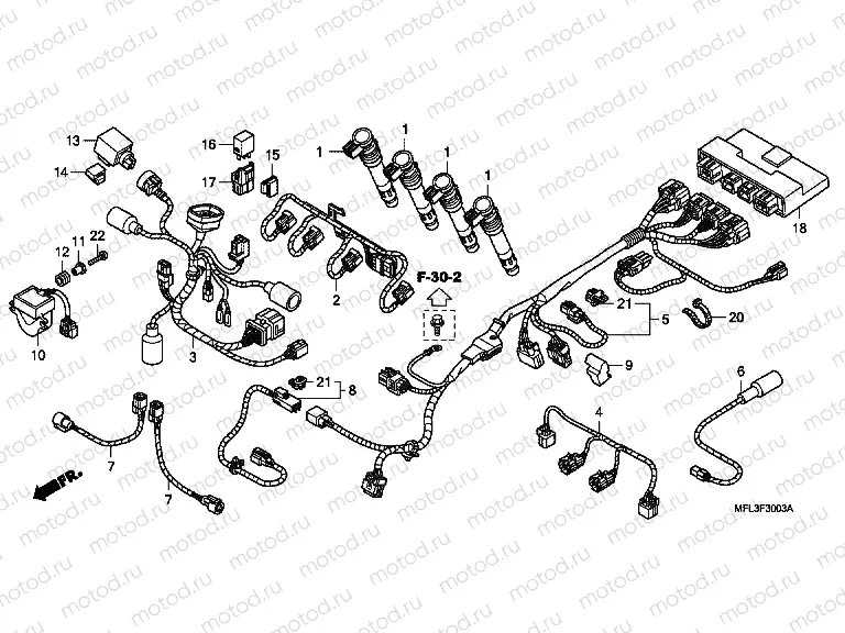 F-30-3 ADDITIONAL WIRING HARNESS (CBR1000RA)