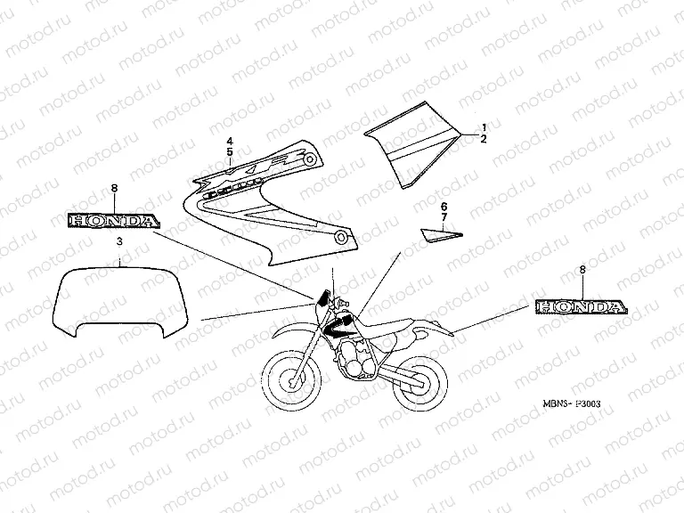 F-30-3 STRIP (XR650R3)