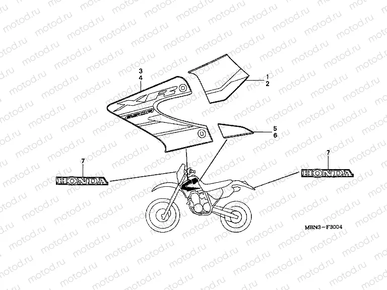 F-30-4 STRIP (XR650R4)