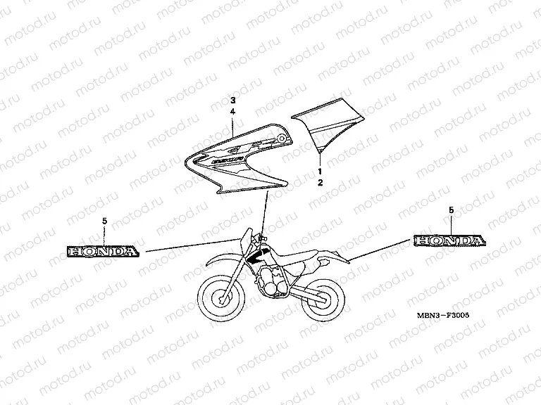F-30-5 STRIP (XR650R5)