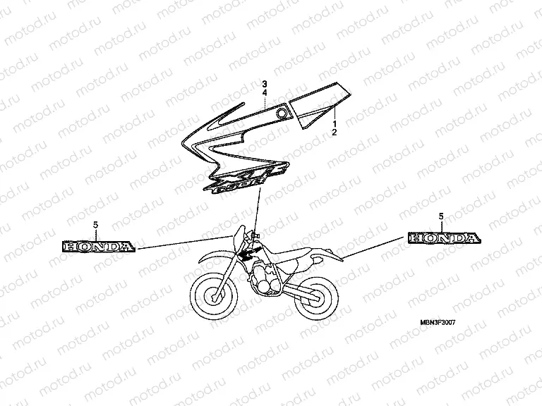 F-30-7 STRIP (XR650R7)