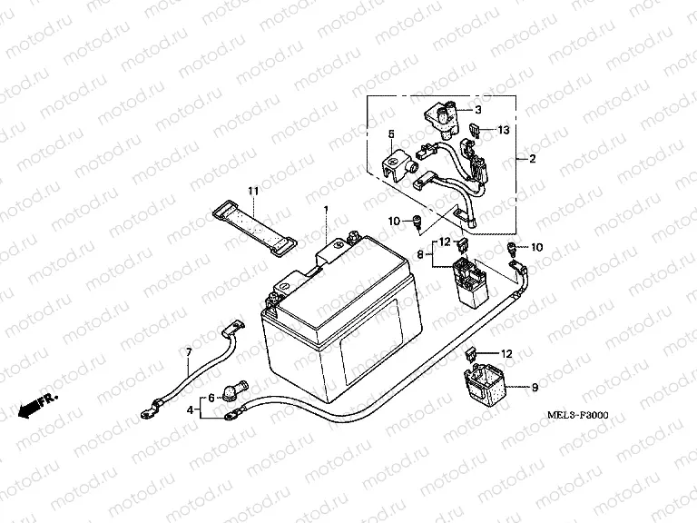 F-30 BATTERY (CBR1000RR4 / 5)