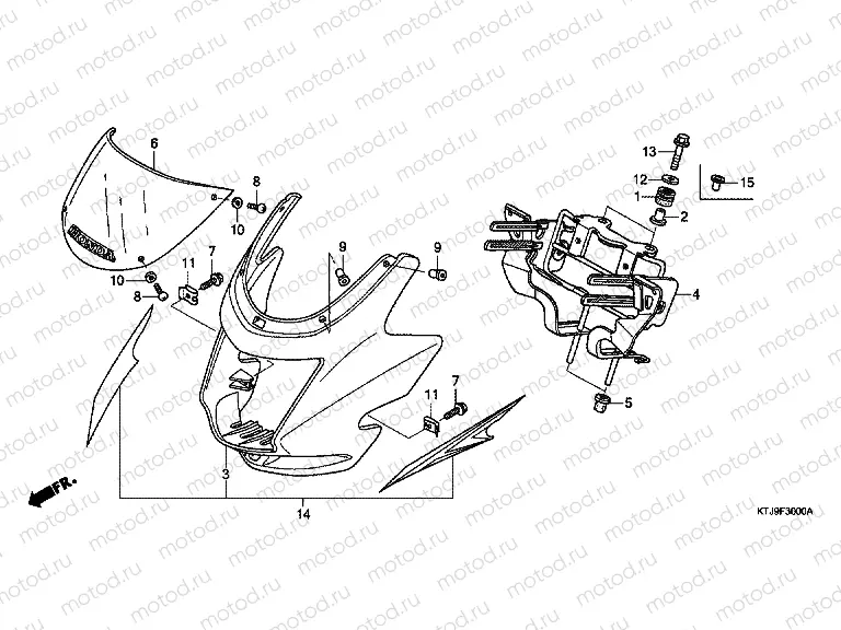 F-30 ENGINE HOUSING (CGR125SH5, B)