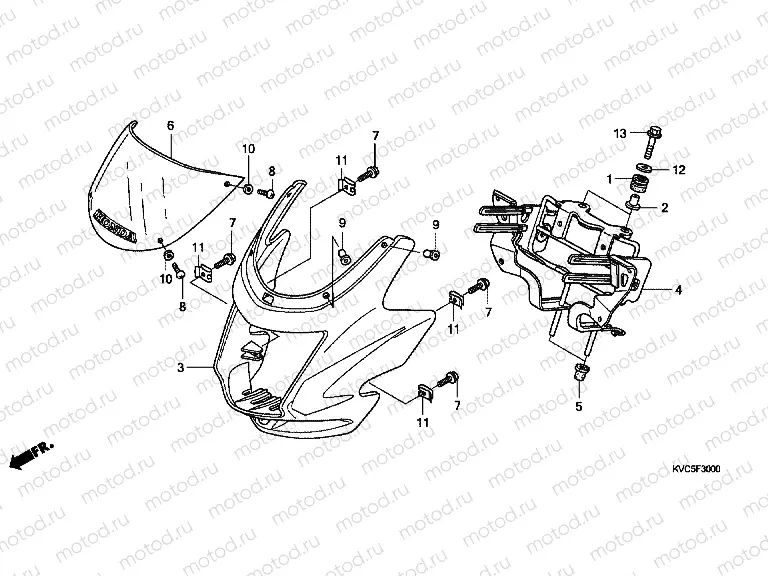 F-30 ENGINE HOUSING (GLH1251SH / 2SH / 3SH7.8)