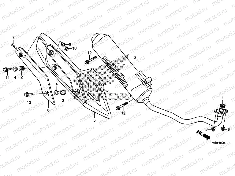 F-30 EXHAUST DRUM