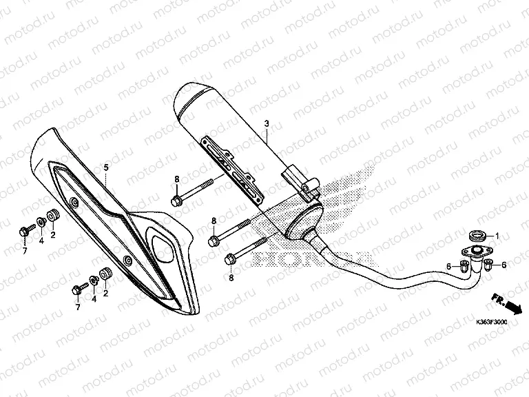 F-30 EXHAUST DRUM
