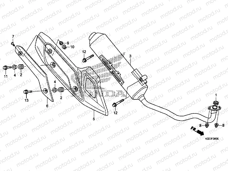 F-30 EXHAUST DRUM