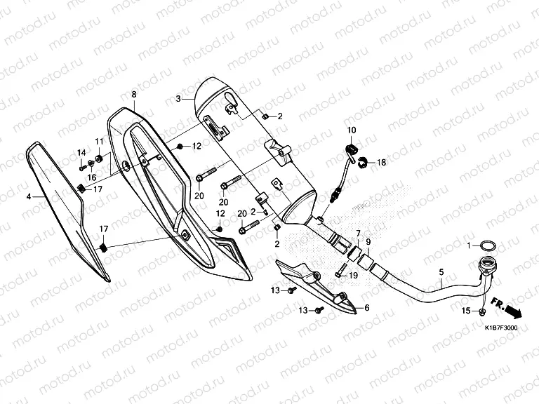 F-30 EXHAUST MUFFLER