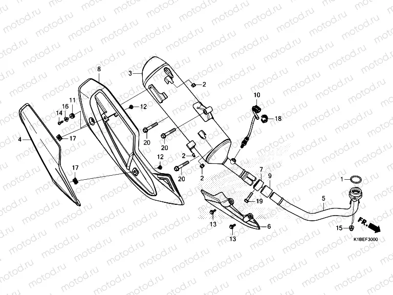 F-30 EXHAUST MUFFLER