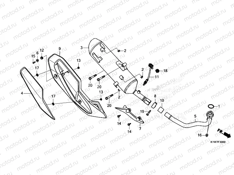 F-30 EXHAUST MUFFLER