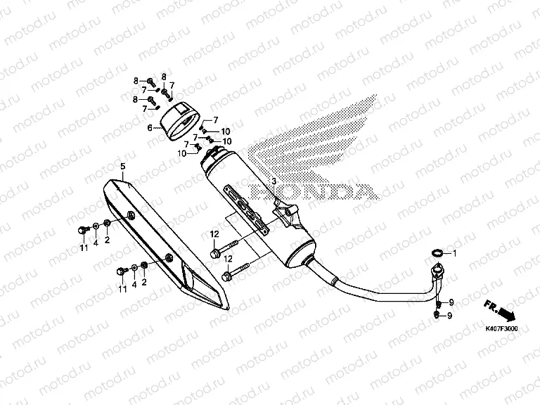 F-30 EXHAUST MUFFLER