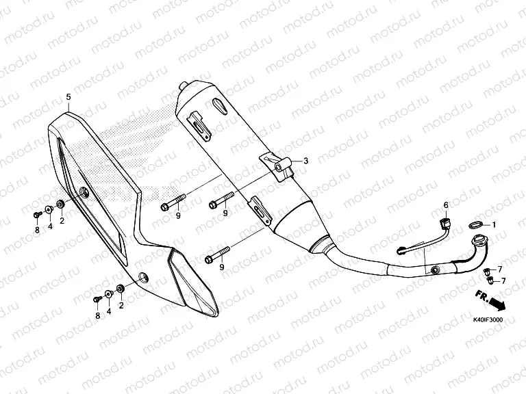 F-30 EXHAUST MUFFLER