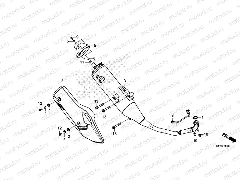 F-30 EXHAUST MUFFLER