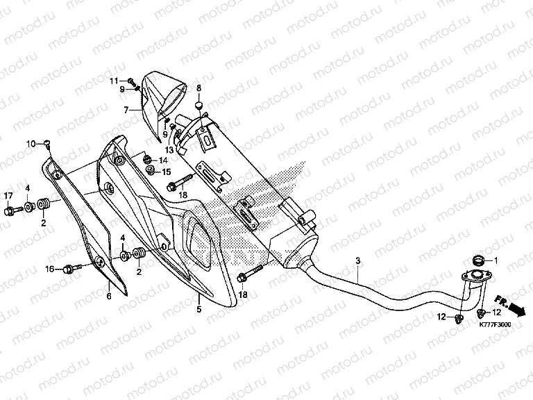 F-30 EXHAUST MUFFLER