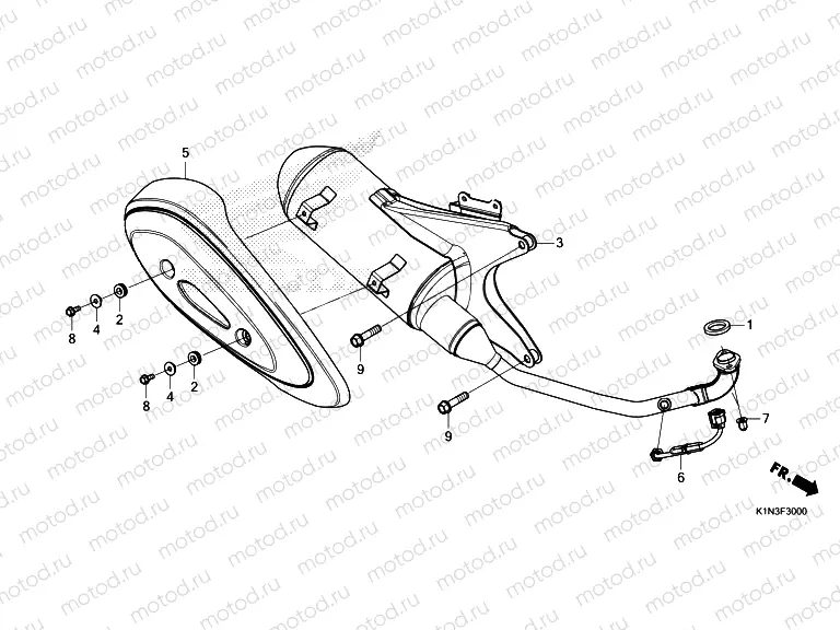 F-30 EXHAUST MUFFLER