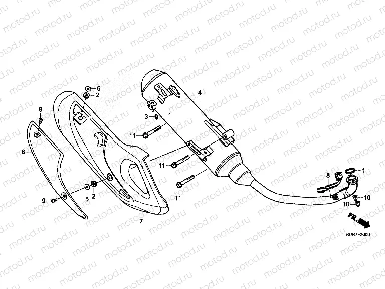 F-30 EXHAUST MUFFLER