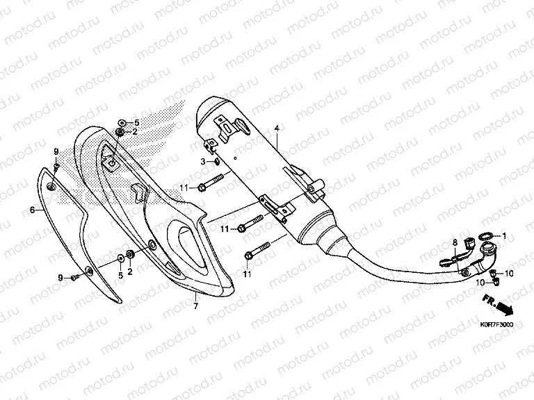 F-30 EXHAUST MUFFLER