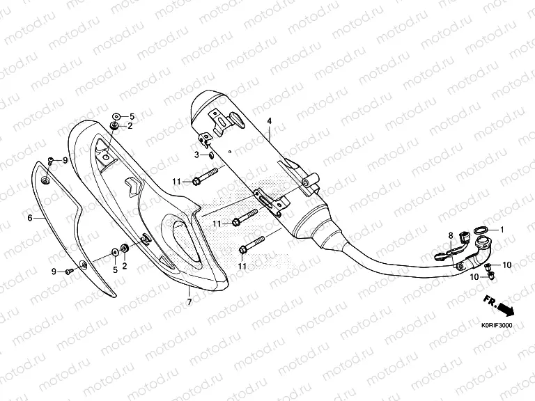 F-30 EXHAUST MUFFLER