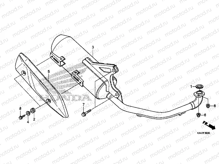 F-30 EXHAUST MUFFLER