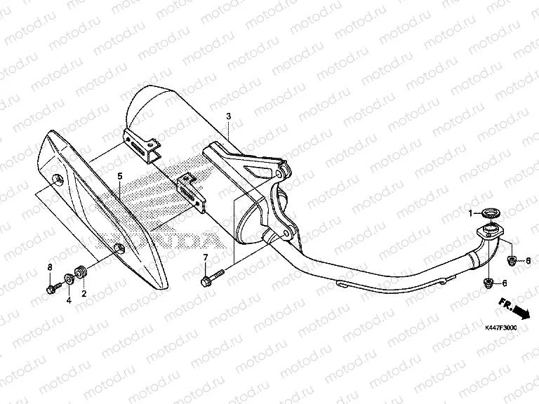 F-30 EXHAUST MUFFLER