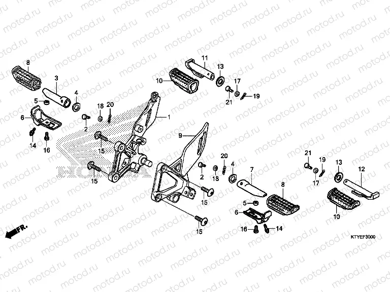 F-30 FOOTREST