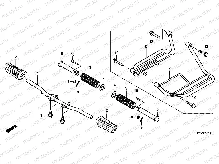 F-30 FOOTREST