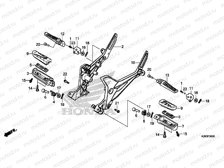 F-30 FOOTREST