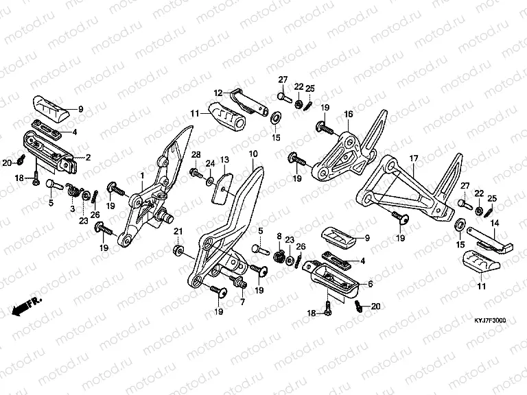 F-30 FOOTREST