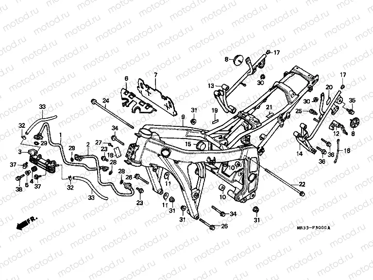 F-30 FRAME / OIL COOLER