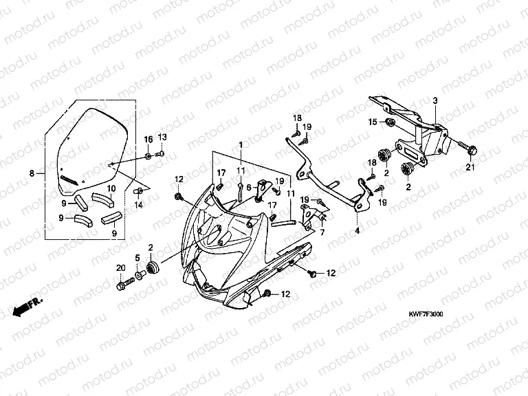 F-30 FRONT ENGINE HOUSING