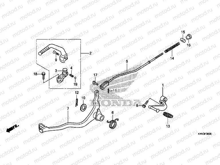 F-30 PEDAL / PUSHING ARM LEVER