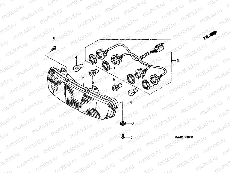 F-30 REAR COMBINATION LAMP