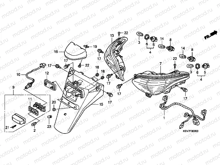 F-30 REAR LAMP / REAR FENDER