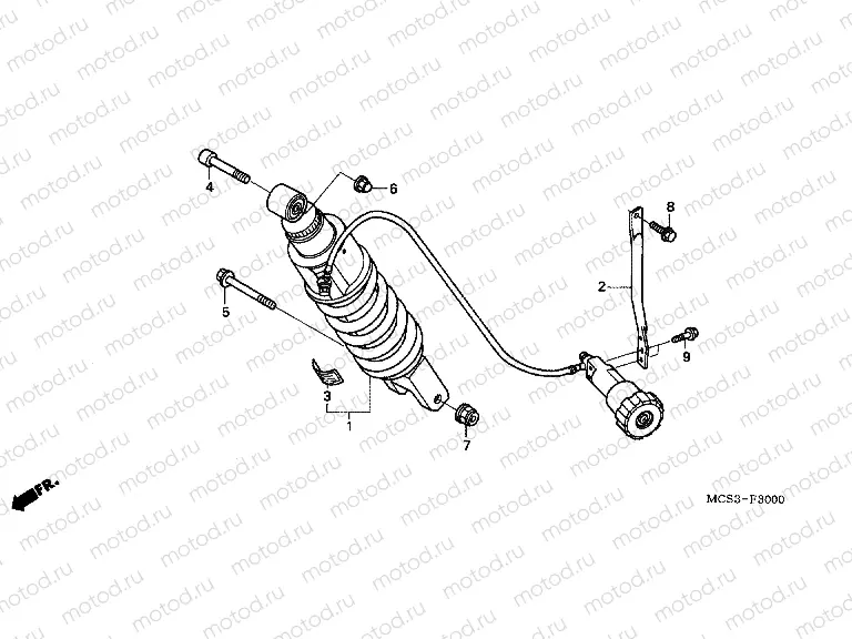 F-30 REAR SHOCK ABSORBER
