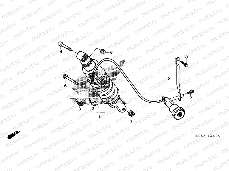 F-30 REAR SHOCK ABSORBER