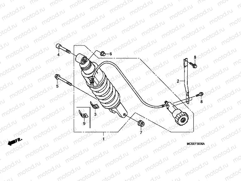 F-30 REAR SHOCK ABSORBER