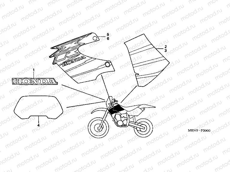 F-30 STRIP (XR650RY)