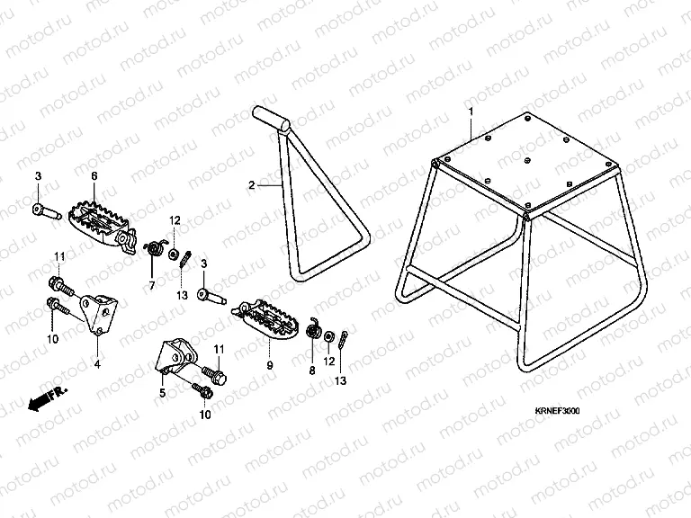 F-30 SUPPORT / FOOTREST
