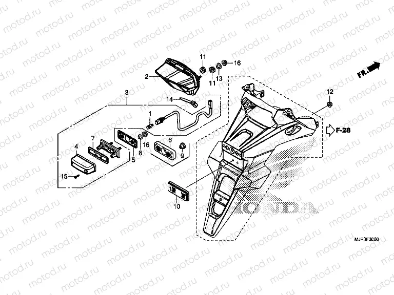 F-30 TAILLIGHT / LICENSE LIGHT