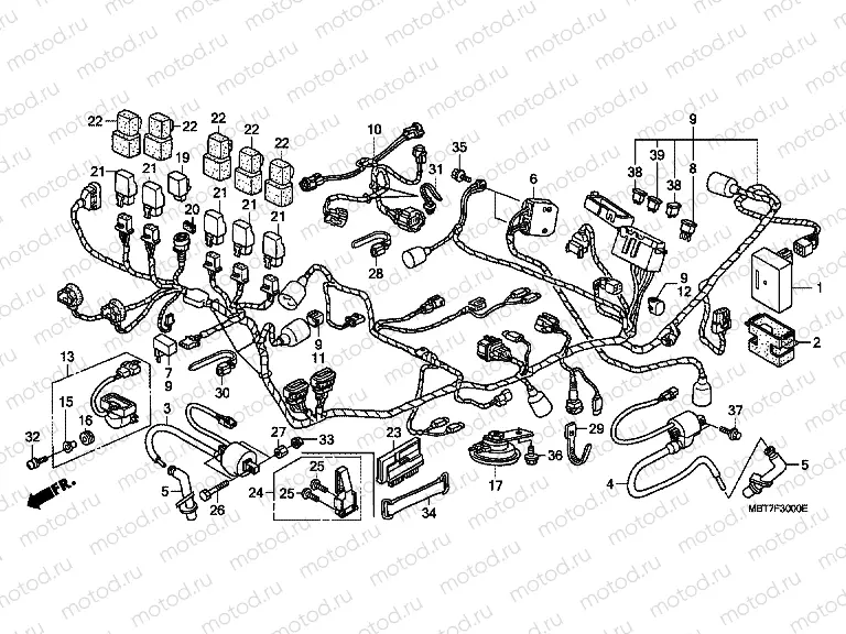 F-30 WIRING HARNESS (XL1000V)
