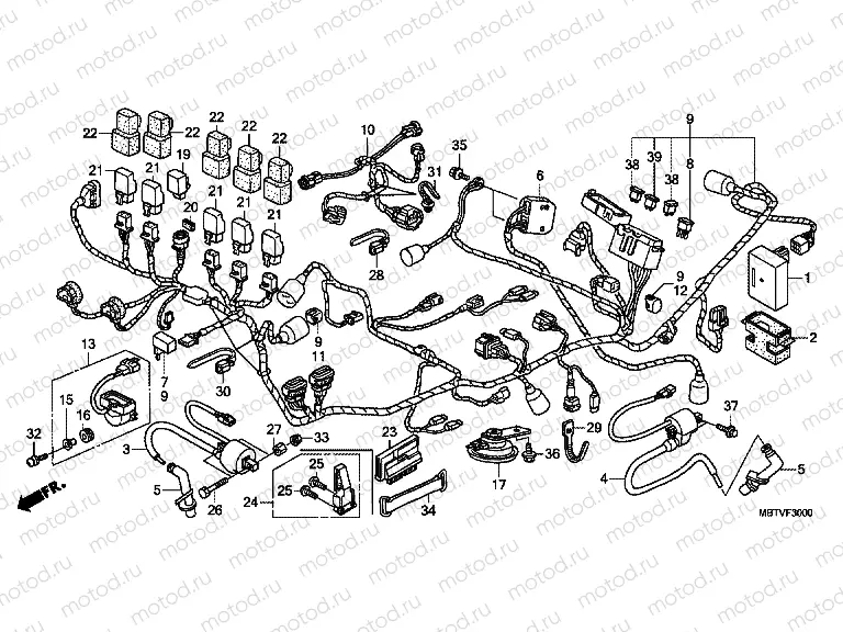 F-30 WIRING HARNESS (XL1000V)