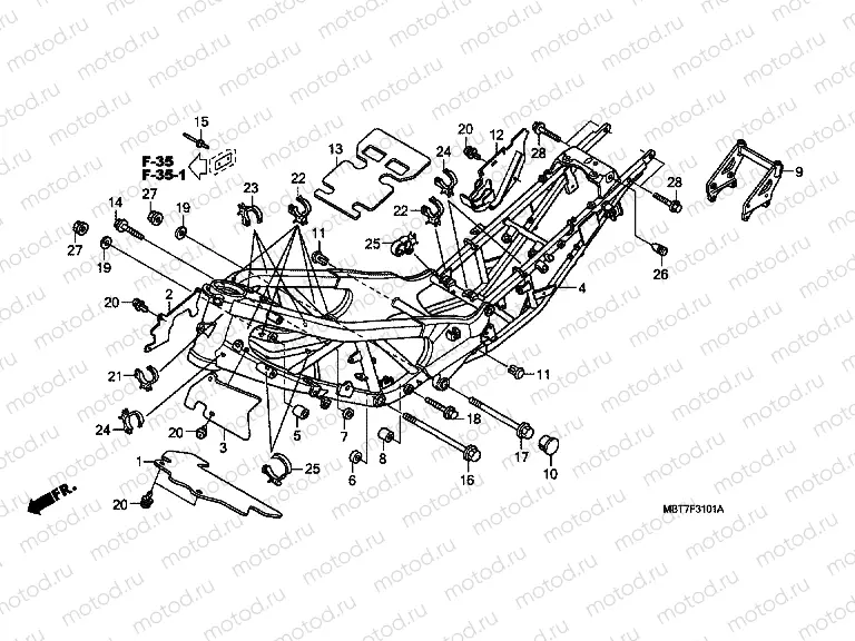 F-31-1 FRAME HOUSING (XL1000VA)
