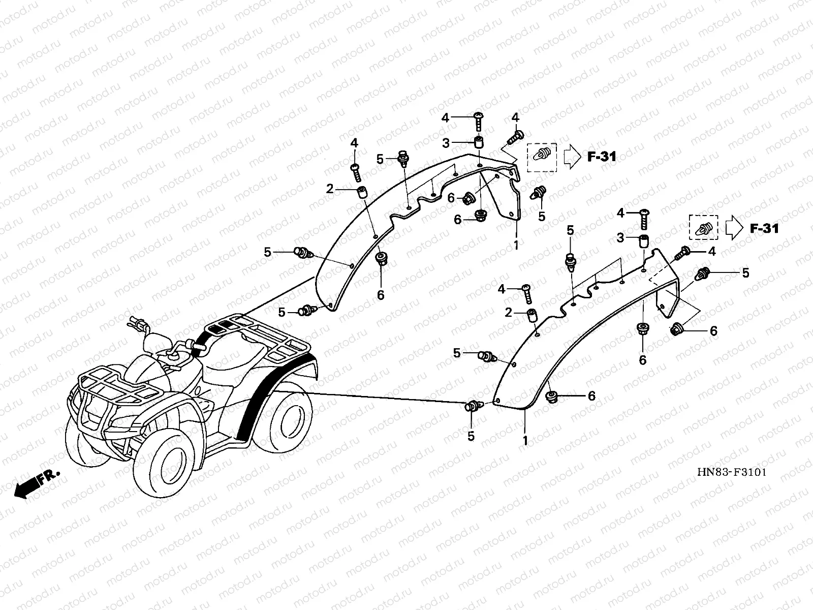 F-31-1 OVER FENDER (U)
