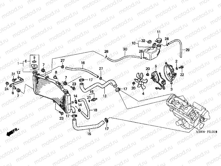 F-31-1 RADIATOR (01 -06)