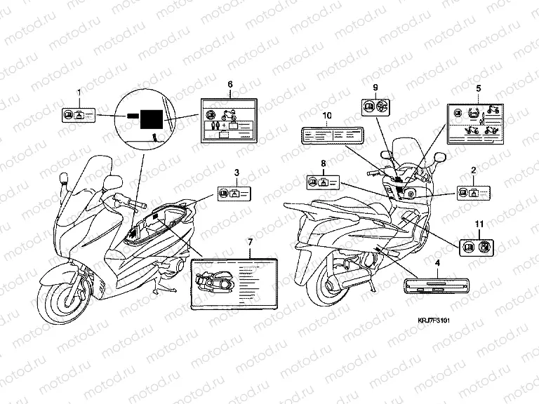 F-31-1 WARNING LABEL (FES125A / B / AA / AB)
