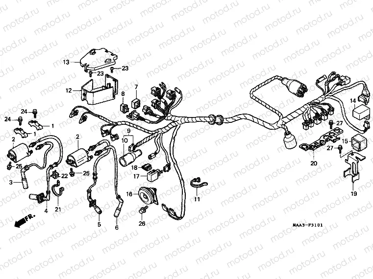 F-31-1 WIRING HARNESS (VT1100C2)